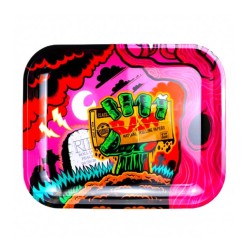 Raw Metal Rolling Tray Zombie